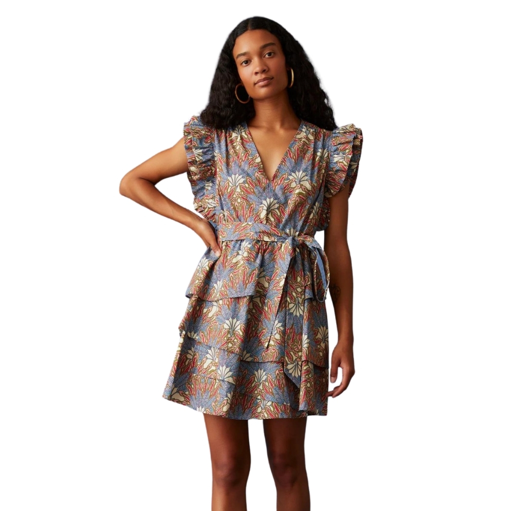 Marie Oliver Fiona Dress in Pacific Palm Size Small